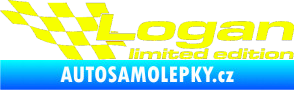 Samolepka Logan limited edition levá Fluorescentní žlutá