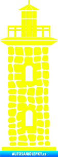 Samolepka Maják 001 Fluorescentní žlutá