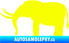Samolepka Mamut 001 levá Fluorescentní žlutá