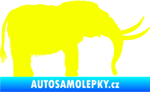 Samolepka Mamut 001 pravá Fluorescentní žlutá