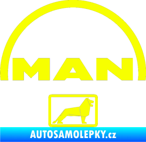 Samolepka MAN - Truck Fluorescentní žlutá