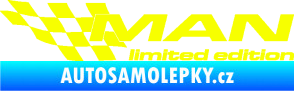 Samolepka MAN limited edition levá Fluorescentní žlutá