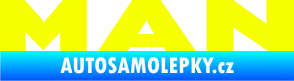 Samolepka MAN nápis Fluorescentní žlutá