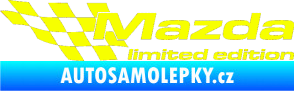 Samolepka Mazda limited edition levá Fluorescentní žlutá
