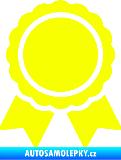 Samolepka Medaile 001 Fluorescentní žlutá
