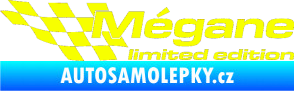 Samolepka Mégane limited edition levá Fluorescentní žlutá