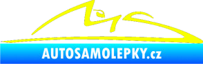 Samolepka Michael Schumacher 001 Fluorescentní žlutá