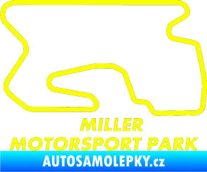 Samolepka Okruh Miller Motorsport Park outer Fluorescentní žlutá