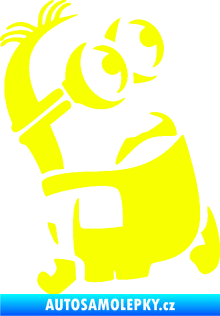 Samolepka Mimoň 001 pravá Fluorescentní žlutá