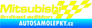 Samolepka Mitsubishi limited edition pravá Fluorescentní žlutá