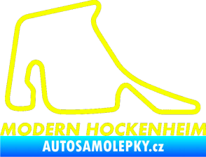 Samolepka Okruh Modern Hockenheim Fluorescentní žlutá