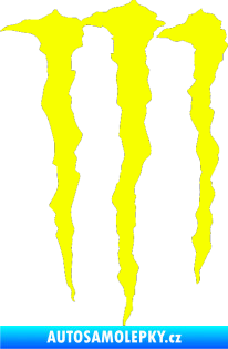 Samolepka Monster Energy 002 Fluorescentní žlutá
