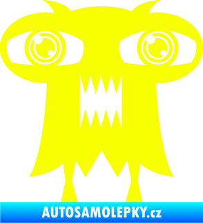 Samolepka Monstrum 003 pravá Fluorescentní žlutá