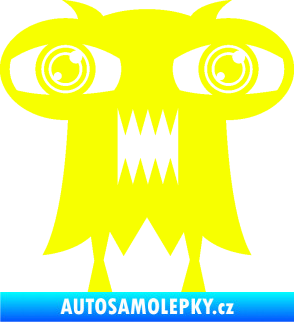 Samolepka Monstrum 003 levá Fluorescentní žlutá
