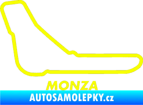 Samolepka Okruh Monza Fluorescentní žlutá