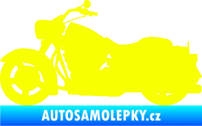Samolepka Motorka 045 levá Harley Davidson Fluorescentní žlutá