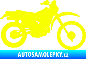 Samolepka Motorka 046 pravá Fluorescentní žlutá