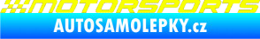 Samolepka Motorsports 001 Fluorescentní žlutá