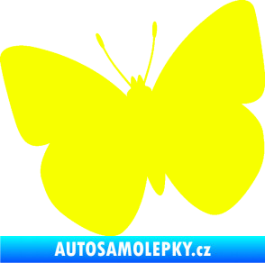Samolepka Motýl 011 levá Fluorescentní žlutá