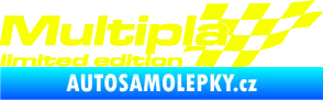 Samolepka Multipla limited edition pravá Fluorescentní žlutá