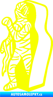 Samolepka Mumie 002 levá Fluorescentní žlutá