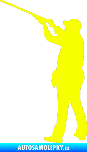 Samolepka Myslivec 001 levá Fluorescentní žlutá