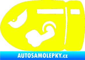 Samolepka Náboj 001 levá Fluorescentní žlutá