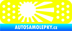 Samolepka Náplast 002 pravá Fluorescentní žlutá