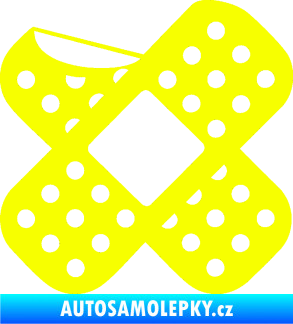 Samolepka Náplast 005 levá Fluorescentní žlutá