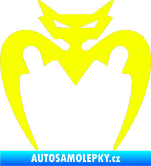 Samolepka Netopýr 001  Fluorescentní žlutá