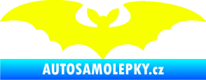 Samolepka Netopýr 006 Fluorescentní žlutá