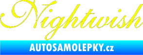 Samolepka Nightwish Fluorescentní žlutá