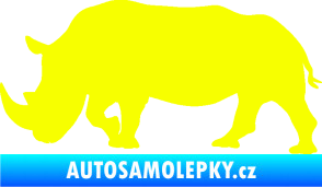 Samolepka Nosorožec 002 levá Fluorescentní žlutá