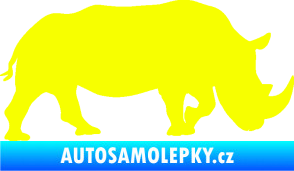 Samolepka Nosorožec 002 pravá Fluorescentní žlutá