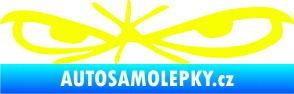 Samolepka Oči 002 levá Fluorescentní žlutá