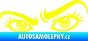 Samolepka Oči 004 levá Fluorescentní žlutá