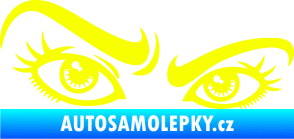 Samolepka Oči 004 pravá Fluorescentní žlutá