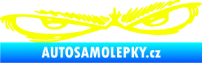 Samolepka Oči 005 pravá Fluorescentní žlutá
