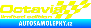 Samolepka Octavia limited edition pravá Fluorescentní žlutá