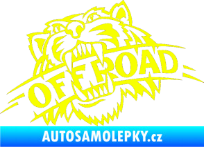 Samolepka Off Road 001  Fluorescentní žlutá