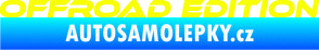 Samolepka Offroad edition 001 nápis Fluorescentní žlutá