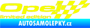 Samolepka Opel limited edition pravá Fluorescentní žlutá