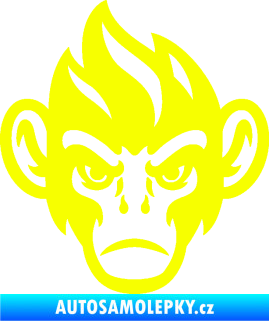 Samolepka Opičák 002 levá Fluorescentní žlutá