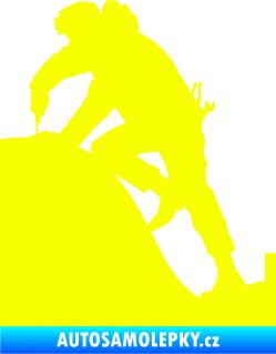 Samolepka Opravář 001 levá řemeslné práce Fluorescentní žlutá