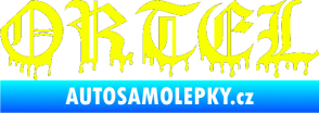 Samolepka Ortel Fluorescentní žlutá