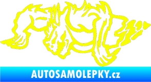 Samolepka Ostnatej levá Fluorescentní žlutá