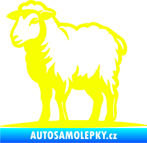 Samolepka Ovce 002 levá Fluorescentní žlutá