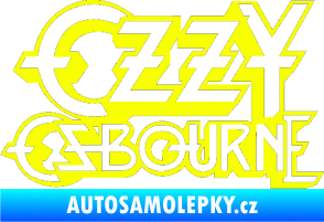 Samolepka Ozzy Osbourne 001 Fluorescentní žlutá