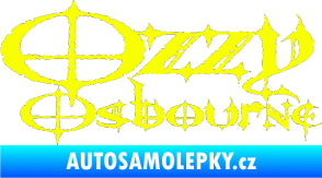 Samolepka Ozzy Osbourne 002 Fluorescentní žlutá