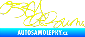 Samolepka Ozzy Osbourne 004 Fluorescentní žlutá